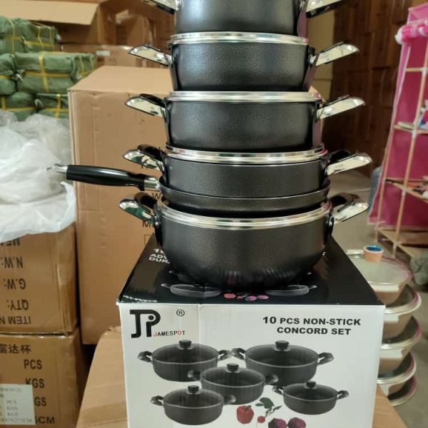 Jamespot 10-Piece Granite Nonstick Cookware Pots Set